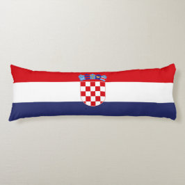 Kroatië vlag lichaamskussen