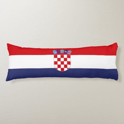 Kroatië vlag lichaamskussen (Voorkant)