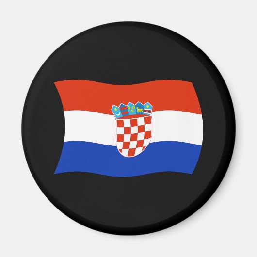 Kroatië Vlag Magneet (Voorkant)