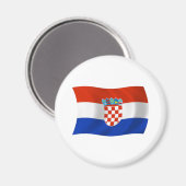 Kroatië Vlag Magneet (Voorkant / Achterkant)
