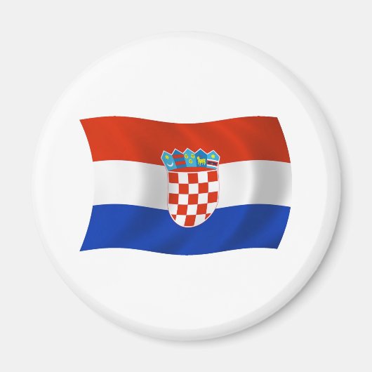 Kroatië Vlag Magneet (Voorkant)