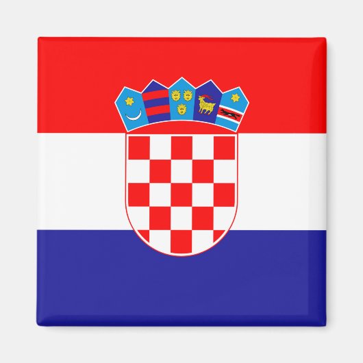 Kroatië Vlag Magneet (Voorkant)