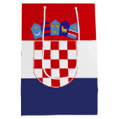 Kroatië vlag medium cadeauzakje (Achterkant)