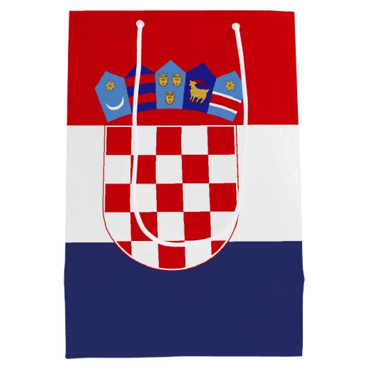 Kroatië vlag medium cadeauzakje (Achterkant)
