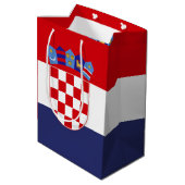 Kroatië vlag medium cadeauzakje (Achterkant Gekanteld)