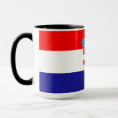 Kroatië vlag mok (Links)