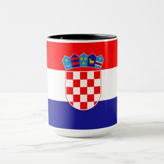 Kroatië vlag mok (Midden)