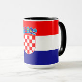 Kroatië vlag mok (Voorkant rechts)