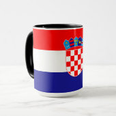 Kroatië vlag mok (Voorkant links)