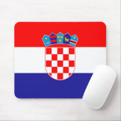 Kroatië Vlag Muismat (Met muis)