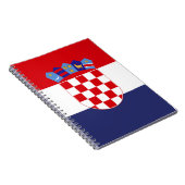 Kroatië vlag notitieboek (Rechterzijde)