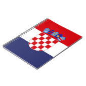 Kroatië vlag notitieboek (Linkerzijde)