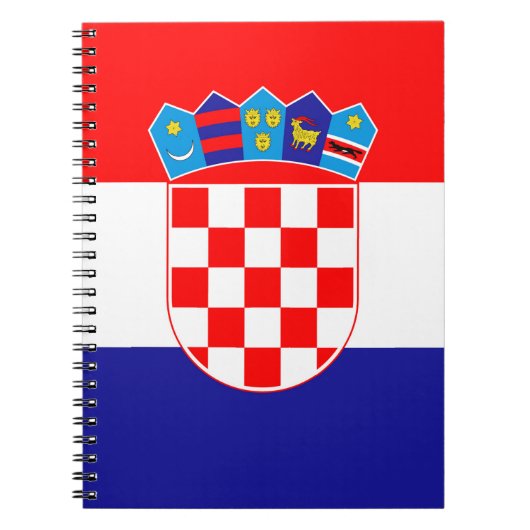 Kroatië Vlag Notitieboek (Voorkant)