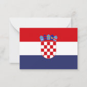 Kroatië vlag notitiekaartje (Achterkant)