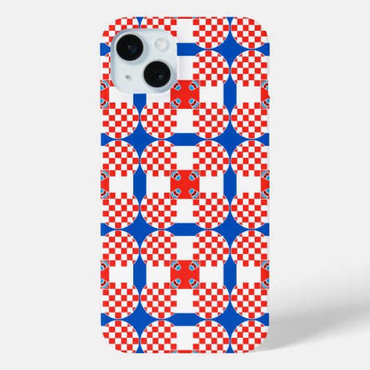Kroatië vlag patroon Case-Mate iPhone case (Achterkant)