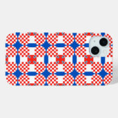 Kroatië vlag patroon Case-Mate iPhone case (Achterkant (horizontaal))