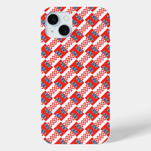 Kroatië vlag patroon Case-Mate iPhone case (Achterkant)