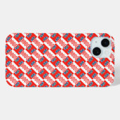 Kroatië vlag patroon Case-Mate iPhone case (Achterkant (horizontaal))