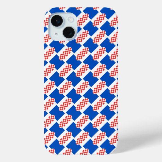 Kroatië vlag patroon Case-Mate iPhone case (Achterkant)