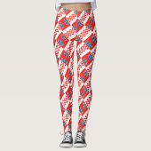 Kroatië vlag patroon leggings (Voorkant)