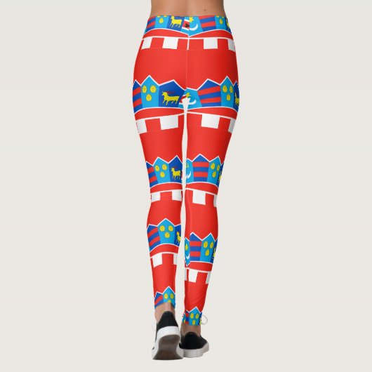 Kroatië vlag patroon leggings (Achterkant)