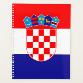 Kroatië Vlag Planner (Voorkant)