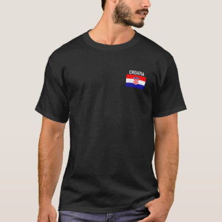Kroatië Vlag Pocket Kroatische Familie Roots Manne T-shirt