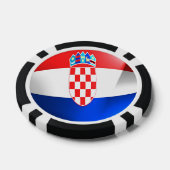 Kroatië vlag pokerchips (Enkel)