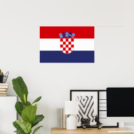 Kroatië vlag poster