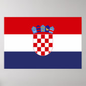 Kroatië vlag poster (Voorkant)