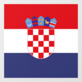 Kroatië vlag raamsticker (Vel)