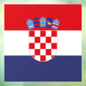 Kroatië vlag raamsticker (Vel 3)