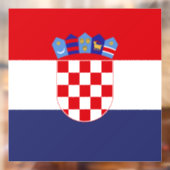 Kroatië vlag raamsticker (Vel 2)