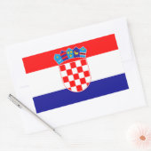 Kroatië vlag rechthoekige sticker (Envelop)