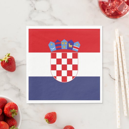 Kroatië vlag servet (Insitu)