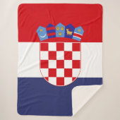 Kroatië vlag sherpa deken (Voorkant)