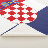 Kroatië vlag sherpa deken (3/4)
