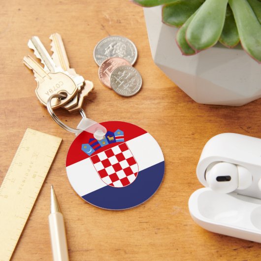 Kroatië vlag sleutelhanger (Bureau)