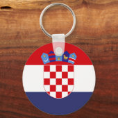 Kroatië vlag sleutelhanger (Voorkant)