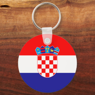 Kroatië Vlag Sleutelhanger – Patriottisch Kunstont