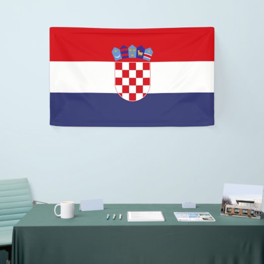 Kroatië vlag spandoek (Beurs)
