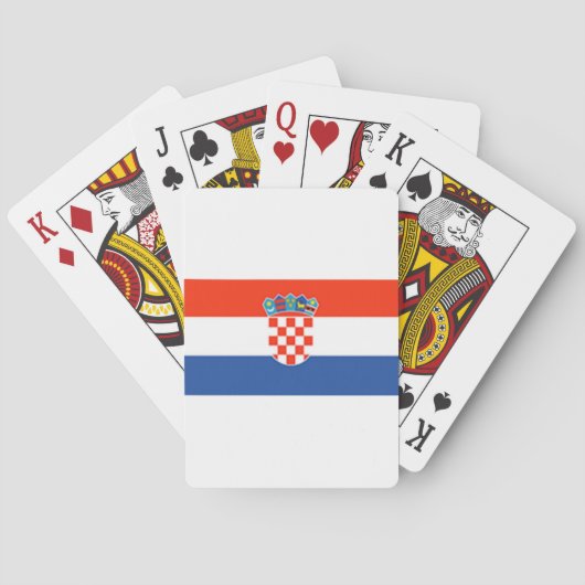 Kroatië Vlag Speelkaarten (Achterkant)