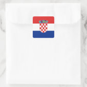 Kroatië Vlag Sticker (Tas)