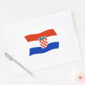 Kroatië Vlag Sticker (Envelop)