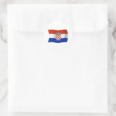 Kroatië Vlag Sticker (Tas)