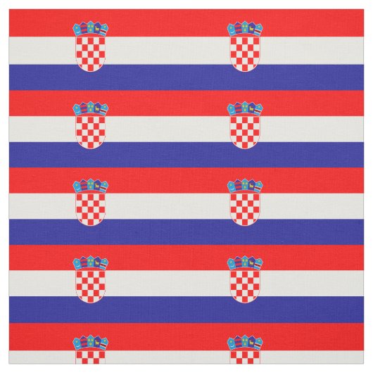Kroatië vlag stof (Swatch)