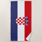 Kroatië vlag strandlaken (Voorkant)