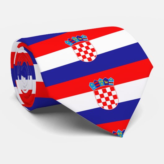 Kroatië Vlag Stropdas (Opgerold)