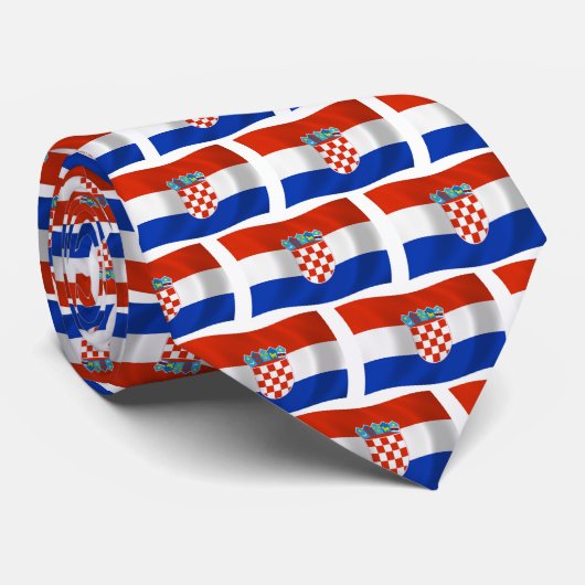 Kroatië Vlag Stropdas (Opgerold)