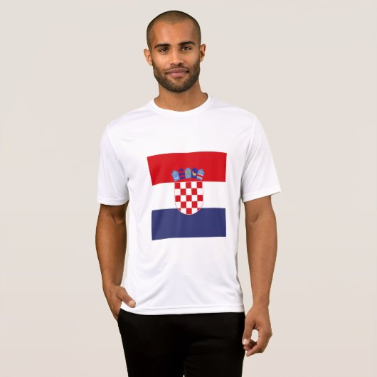 Kroatië vlag t-shirt (Voorkant volledig)